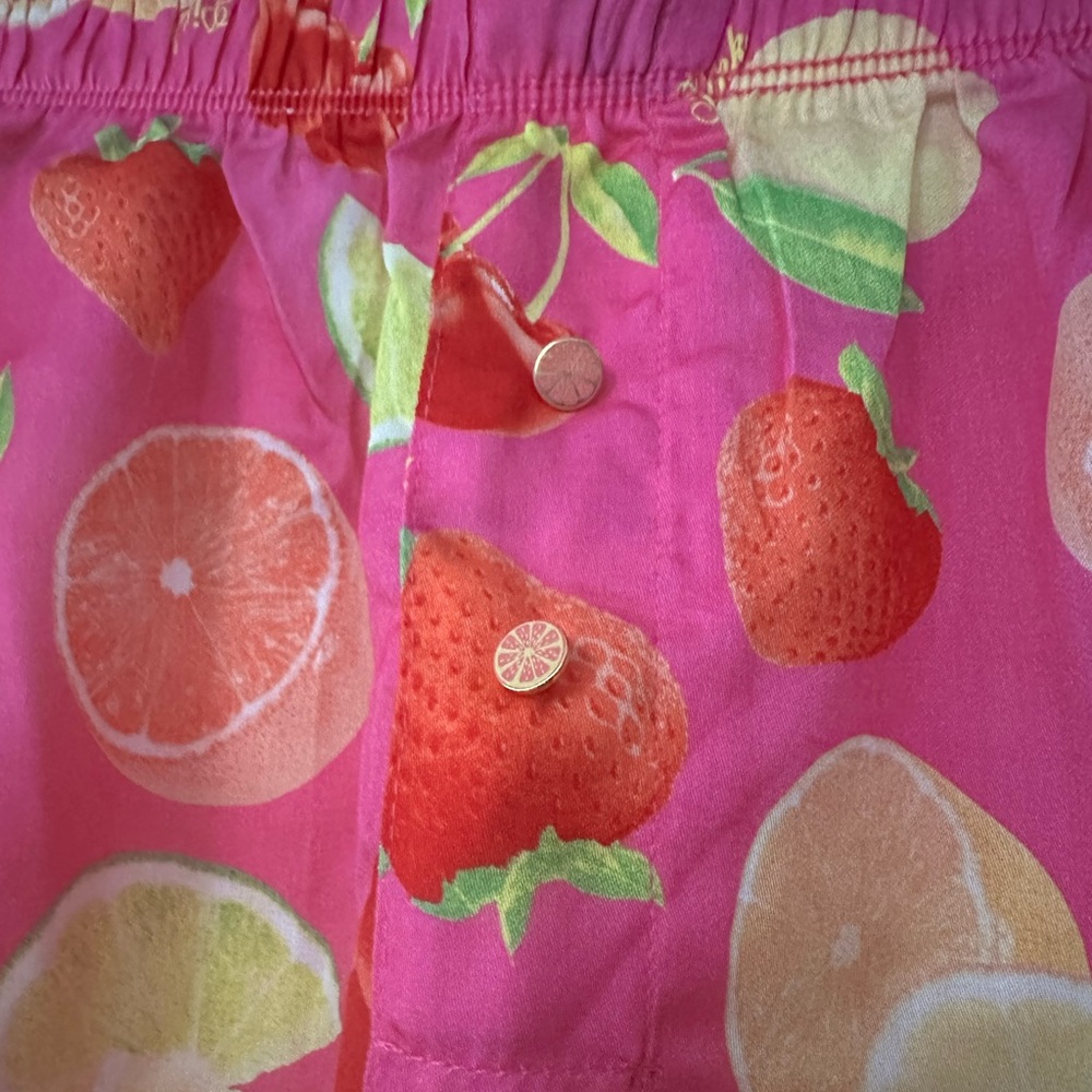 PINK fruit pajama shorts - Picture 5 of 6